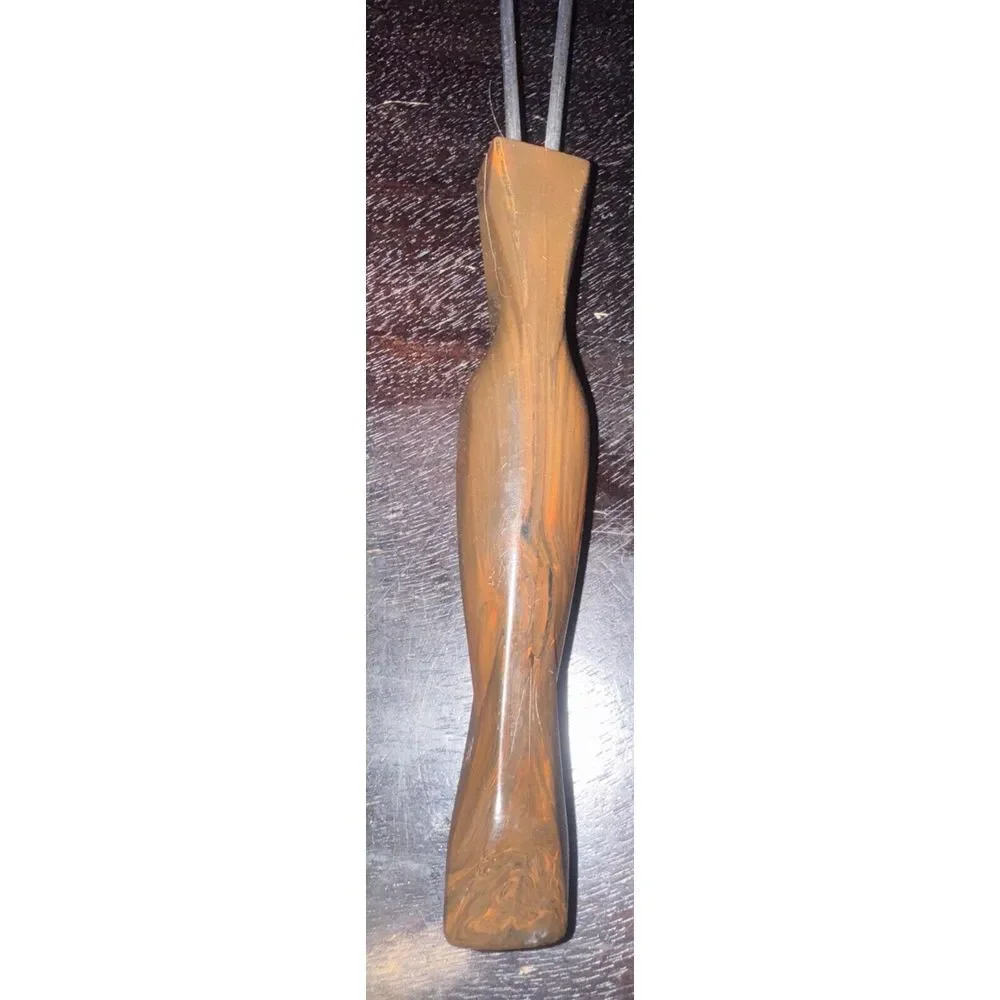 Cutco 1714C Wire Whisk Whip Mix-Stir‎ Classic Swirl Brown Handle-Vintage